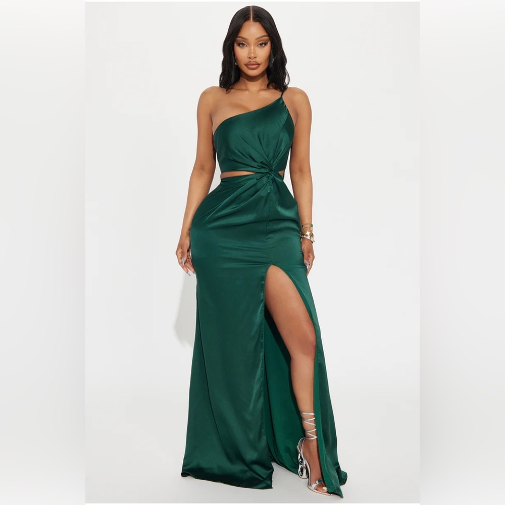 Fashion Nova Stella Satin Gown